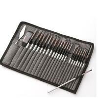 Без бренда «Коробка 50 шт.: Набор кистей для рисования в чехле, премиум набор (23 нейлоновых кисти, 1 мастихин)» в Хабаровске