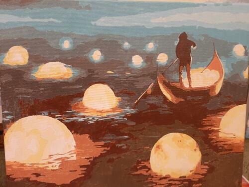 Фотографии готовых работ картин по номерам и алмазной мозаики