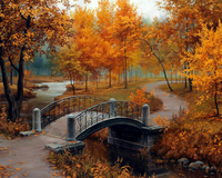 Без бренда «Осенний парк с мостом» в Хабаровске