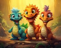 Без бренда «Милые и веселые дракончики» в Хабаровске в интернет-магазине  Без бренда «Милые и веселые дракончики» в Хабаровске