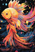 Большая золотая рыбка