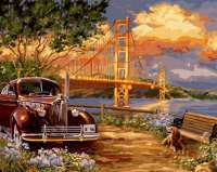 Без бренда «Американский автомобиль на фоне моста через залив» в Хабаровске в интернет-магазине Без бренда «Американский автомобиль на фоне моста через залив» в Хабаровске