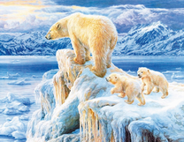 Белая медведица и ее дети
