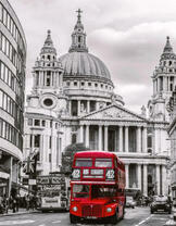 Красный омнибус в Лондоне