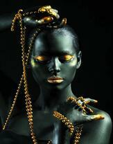 Без бренда «Девушка в черно-золотом макияже» в Хабаровске в интернет-магазине  Без бренда «Девушка в черно-золотом макияже» в Хабаровске