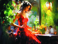 Без бренда «Милая девушка с бокалом шампанского» в Хабаровске