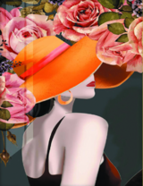 Без бренда «Дама в яркой шляпе и розы» в Хабаровске в интернет-магазине  Без бренда «Дама в яркой шляпе и розы» в Хабаровске