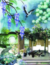 Без бренда «Сад с беседкой, цветами и птицей» в Хабаровске в интернет-магазине  Без бренда «Сад с беседкой, цветами и птицей» в Хабаровске