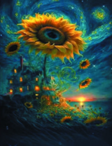 Без бренда «Фэнтези сюжет с подсолнухом» в Хабаровске в интернет-магазине  Без бренда «Фэнтези сюжет с подсолнухом» в Хабаровске