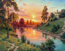 Без бренда «Вид на реку на закате» в Хабаровске