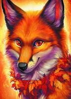 Без бренда «Хитрая лиса с осенним венком» в Хабаровске в интернет-магазине  Без бренда «Хитрая лиса с осенним венком» в Хабаровске