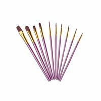 Без бренда «Кисти для рисования набор (10 шт) сиреневые» в Хабаровске в интернет-магазине  Без бренда «Кисти для рисования набор (10 шт) сиреневые» в Хабаровске