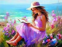 Без бренда «Девочка читает на берегу» в Хабаровске